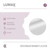 Espejo Lumax Doddy redondo con marco y luz 50cm Blanco