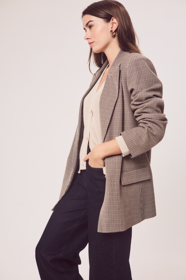 Blazer A Cuadros Multi