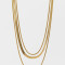 Collares Cortos Premium Silver Collar De Acero Quirúrgico - Dorado