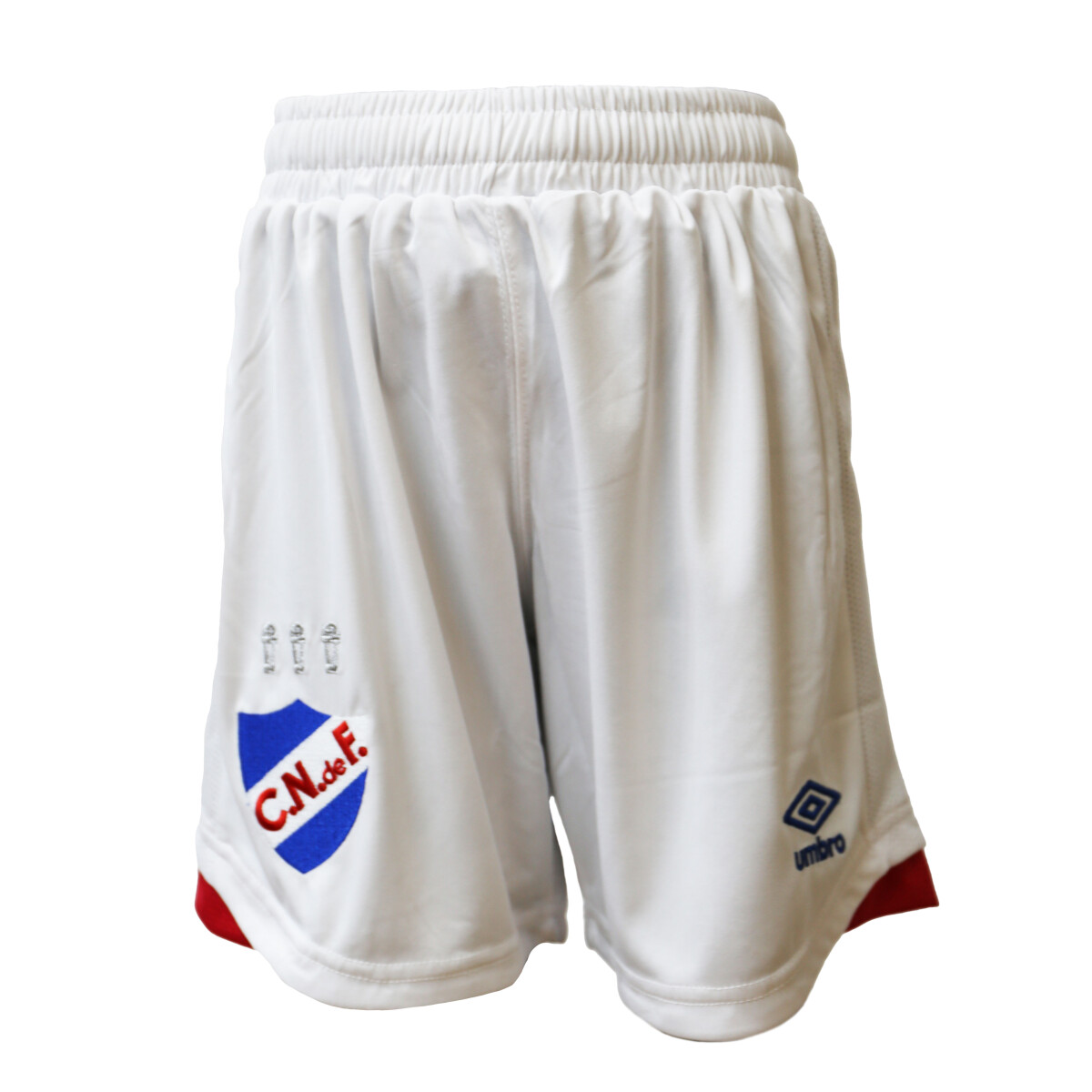 Short Infantil Umbro Nacional Home JRS - Blanco - Rojo 