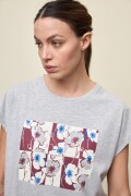 REMERA ALULA Gris Melange