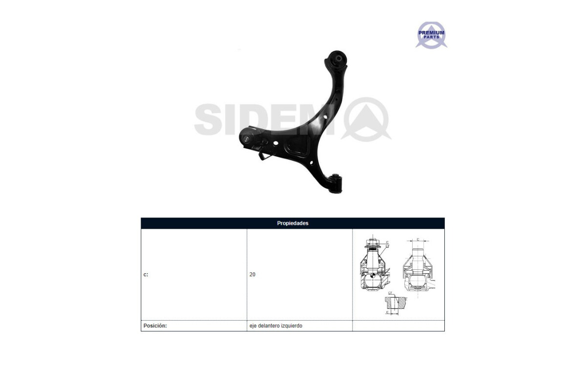 Parilla De Suspension Del Hyundai Santa Fe, Kia Sorento 04-25 Izq Parilla De Suspension Del Hyundai Santa Fe, Kia Sorento 04-25 Izq