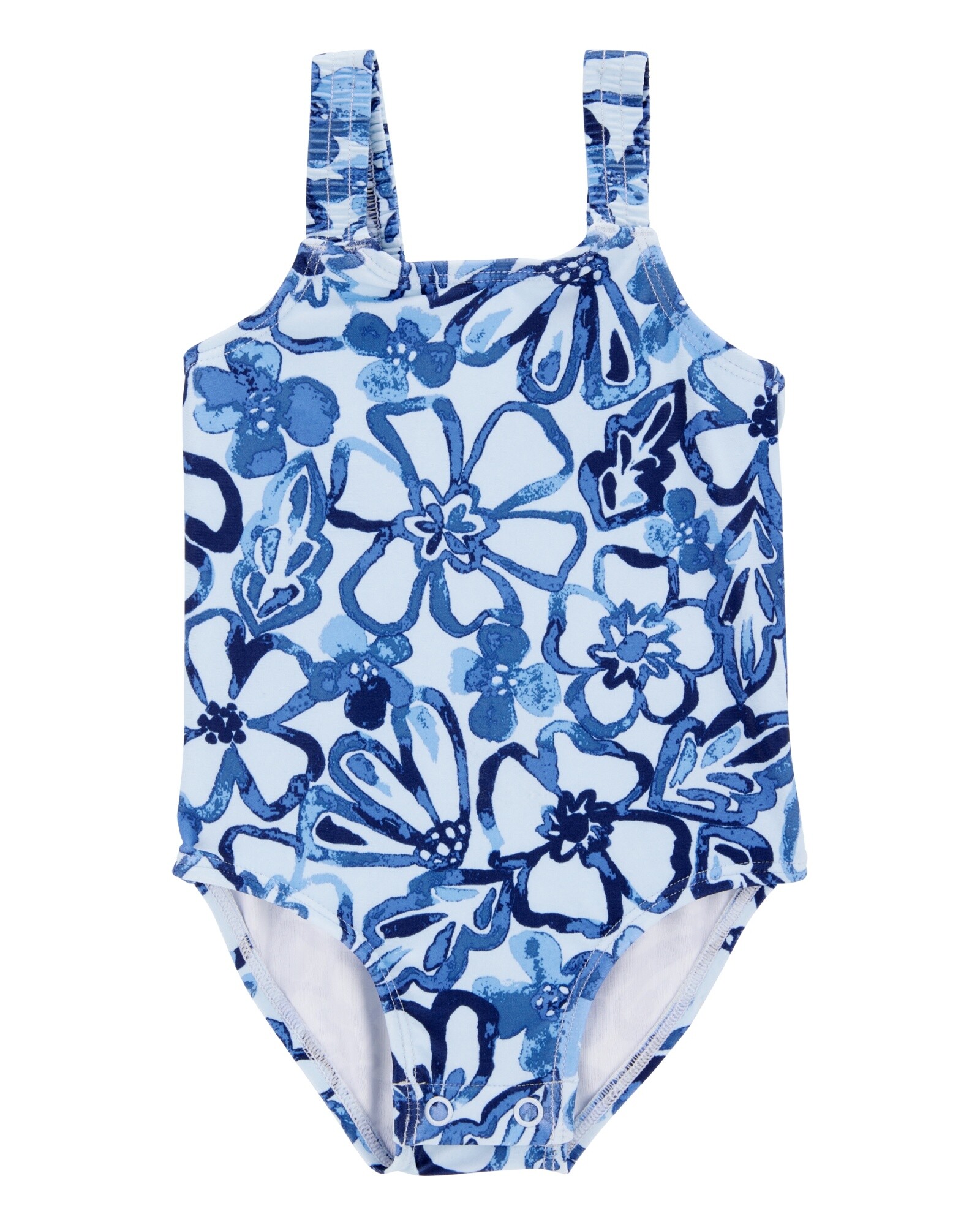 Malla de baño una pieza, con protección UPF 50+, diseño floral Sin color