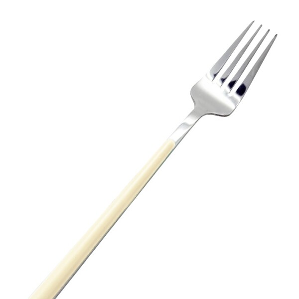 Cubierto amarillo tenedor