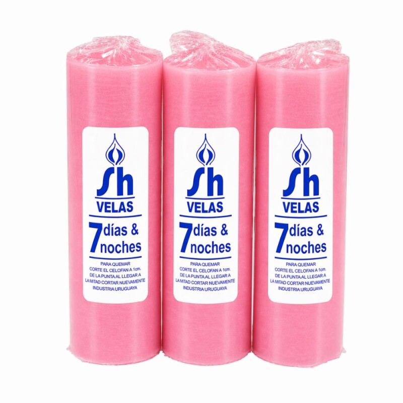 VELON 7 DIAS / 7 NOCHES LISO X12 Rosado