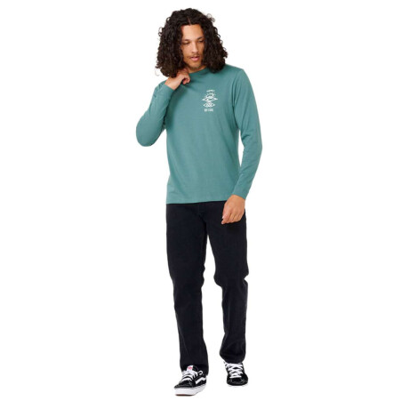 Remera Rip Curl Search Icon Verde