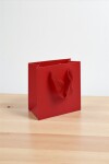Bolsa cartulina 10x05x10 cm ROJO