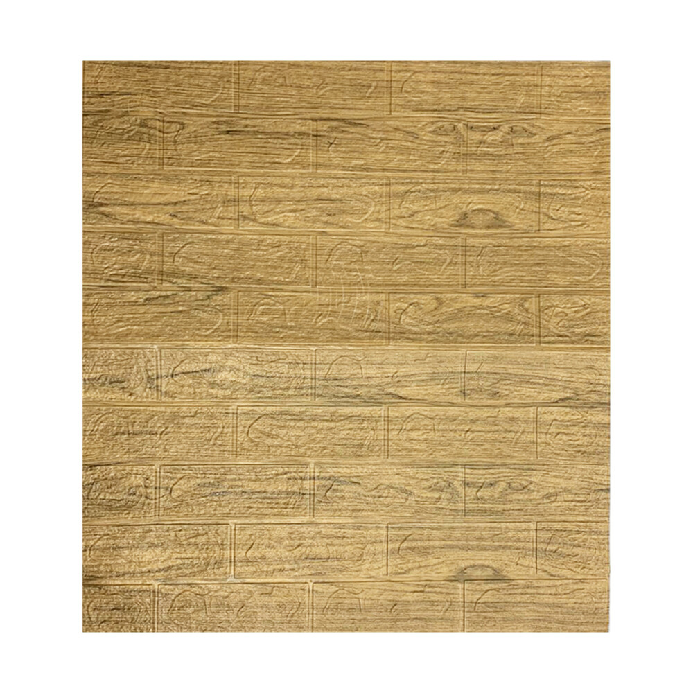 Panel Revestimiento Placa Pared Autoadhesiva Pack x10 Madera oscura