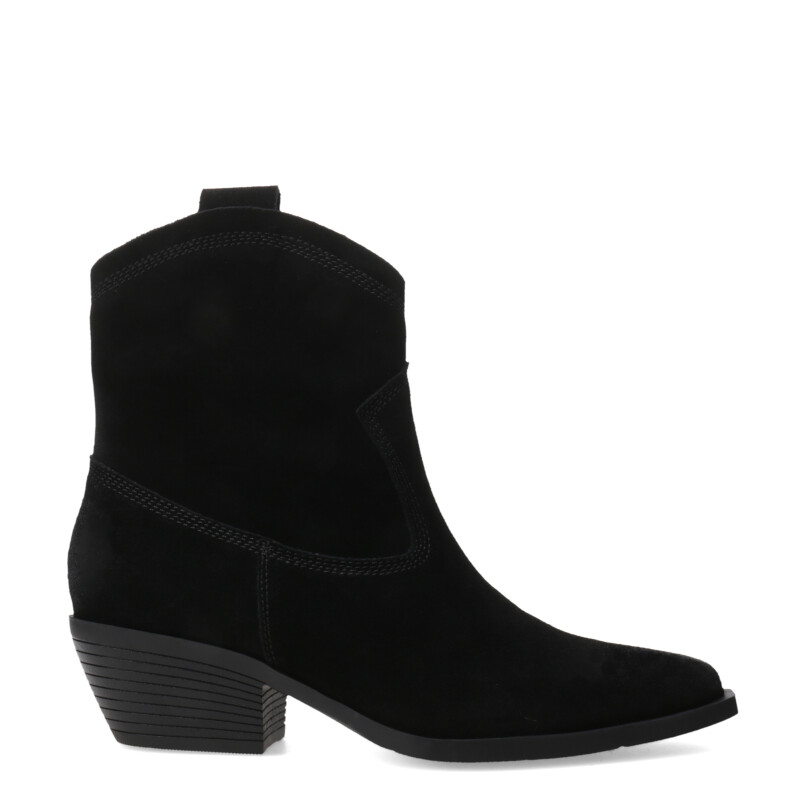 Botas de Mujer Miss Carol Tirma de Cuero Negro