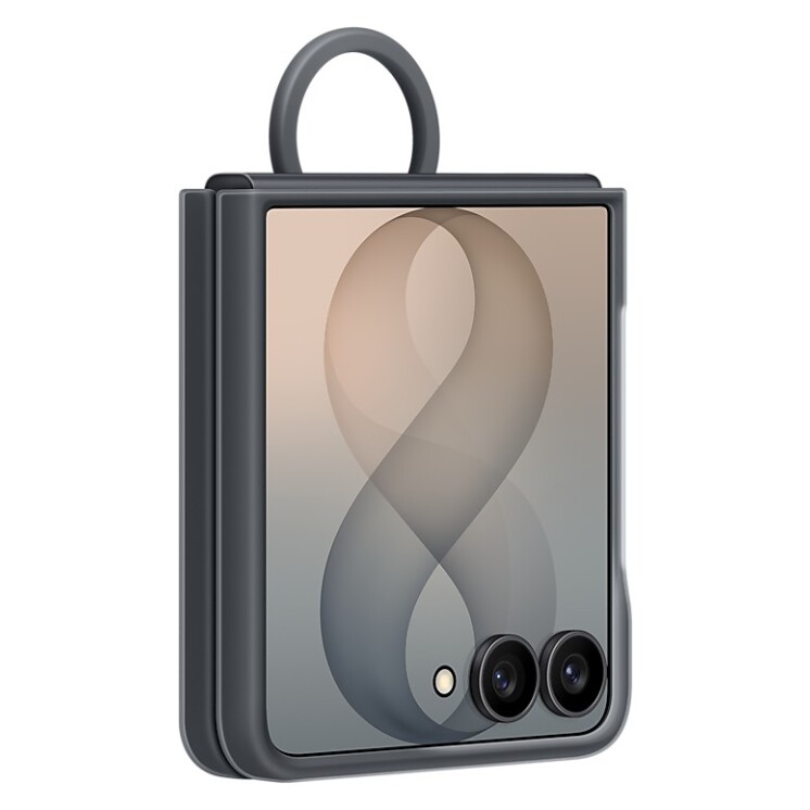 Galaxy Z Flip 8 Silicone Ring Magnet Black