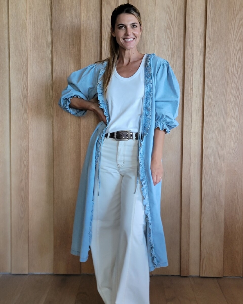 Kimono Almeja - Denim Celeste 