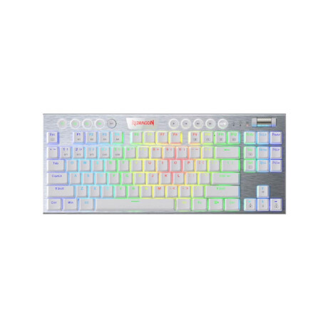 Teclado Gamer Inalambrico Redragon Horus TKL K621 RGB White Teclado Gamer Inalambrico Redragon Horus TKL K621 RGB White