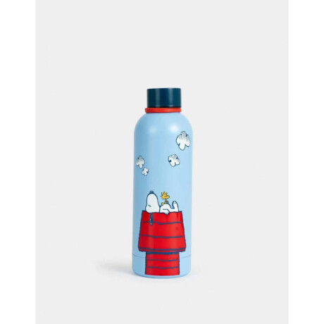 Botella Metálica Snoopy Azul Celeste