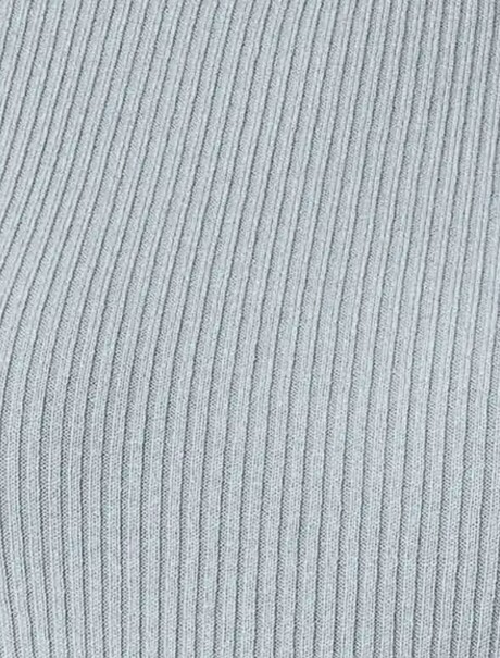 CAMISETA MANGA CORTA ACANALADA BLUSA MM FEM