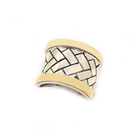 Anillo en Oro y Plata 925 Anillo en Oro y Plata 925