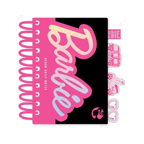 Cuaderno espiral A5 Barbie negro