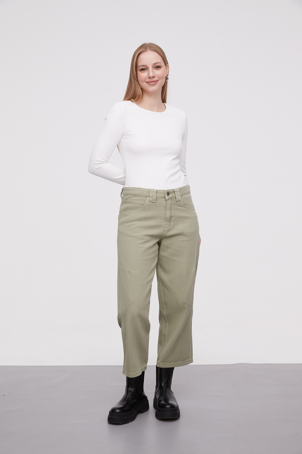 Pantalon Jazzo Verde Oliva