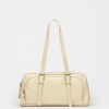 Cartera al hombro Lagoon en efecto cuero liso Natural