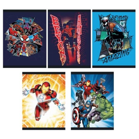 Cuaderno Rayado Licencias 96 Hojas Engrampado x 10 Avengers