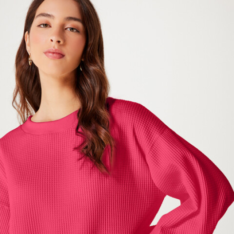BLUSAO ML FEM ROSA MEDIO