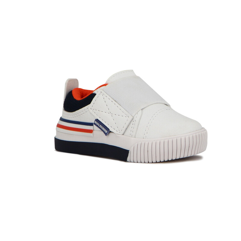 Molekinho Zapatilla Casual C/velkro Blanco-marino