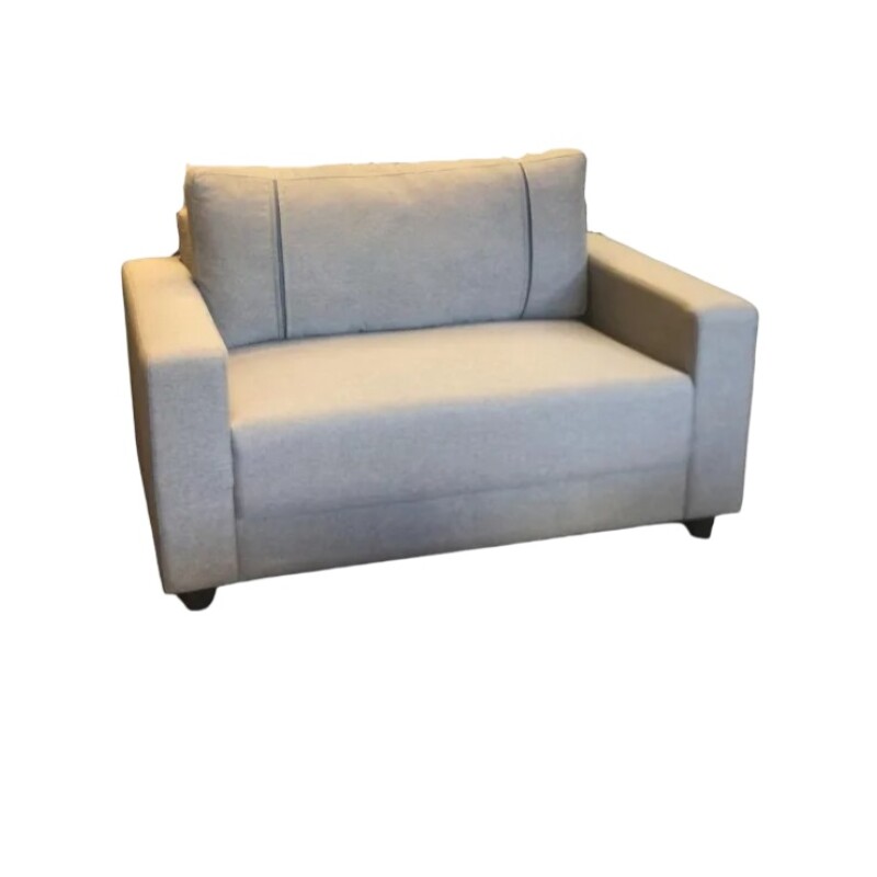 SOFA 2 CUERPOS - TAPIZADO TELA TRAMADA CRUDA CON NEGRO SOFA 2 CUERPOS - TAPIZADO TELA TRAMADA CRUDA CON NEGRO
