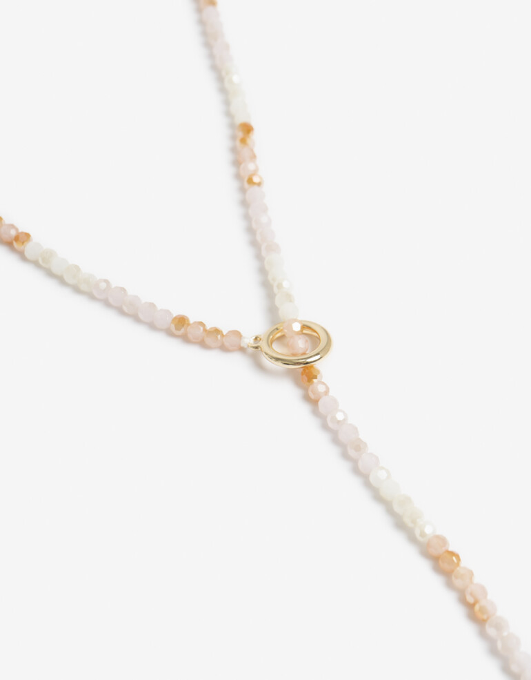 Collares Largos Canutillos Collar Largo Beads Color - Dorado