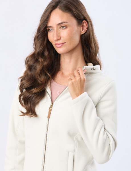 CAMPERA POLAR CON CAPUCHA Natural