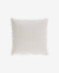 Almohadón Shallow 100% algodón blanco de 45 x 45 cm