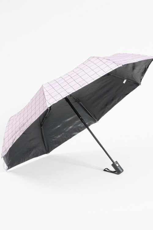 Paraguas estampa geométrica rosa