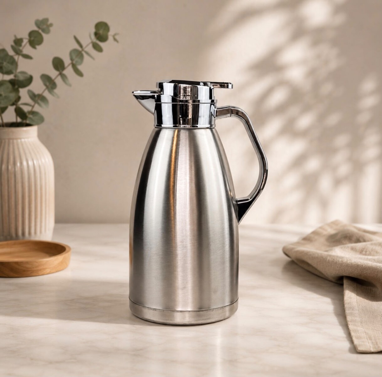 Jarra Térmica de Acero Inoxidable con Ampolla de Vidrio 2.3L 