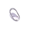 Anillo soporte para celular plateado con brillos Anillo Soporte Para Celular Plateado Con Brillos