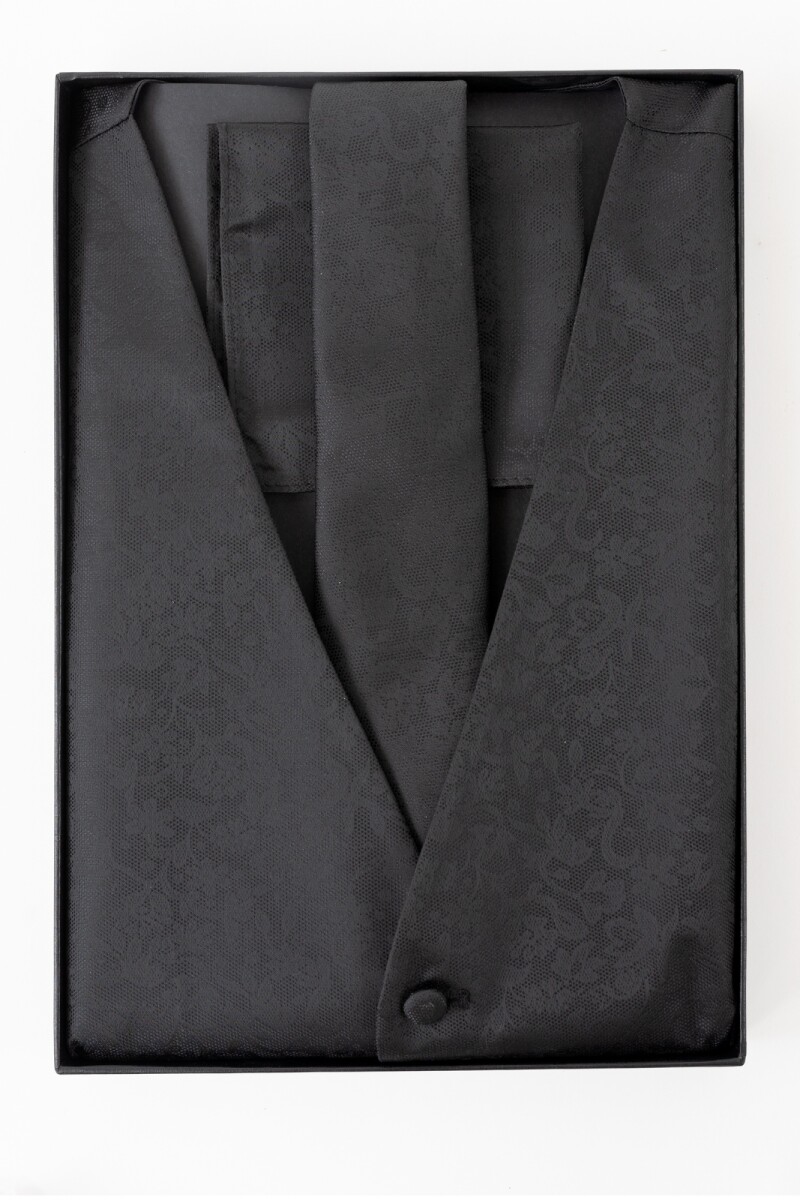 Set Chaleco Ceremonia - BLACK 