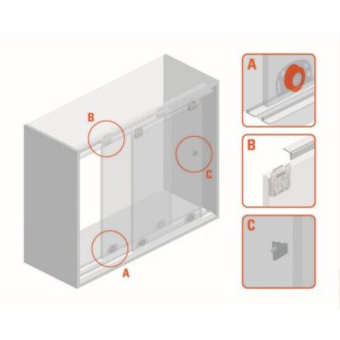 Riel Kit D52 Ducasse 2Mts - 3121200 RIEL KIT D52 DUCASSE 2MTS - 3121200