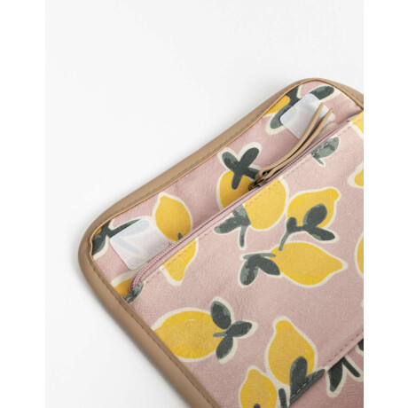 Portacosméticos Con Solapa Estampado Flores