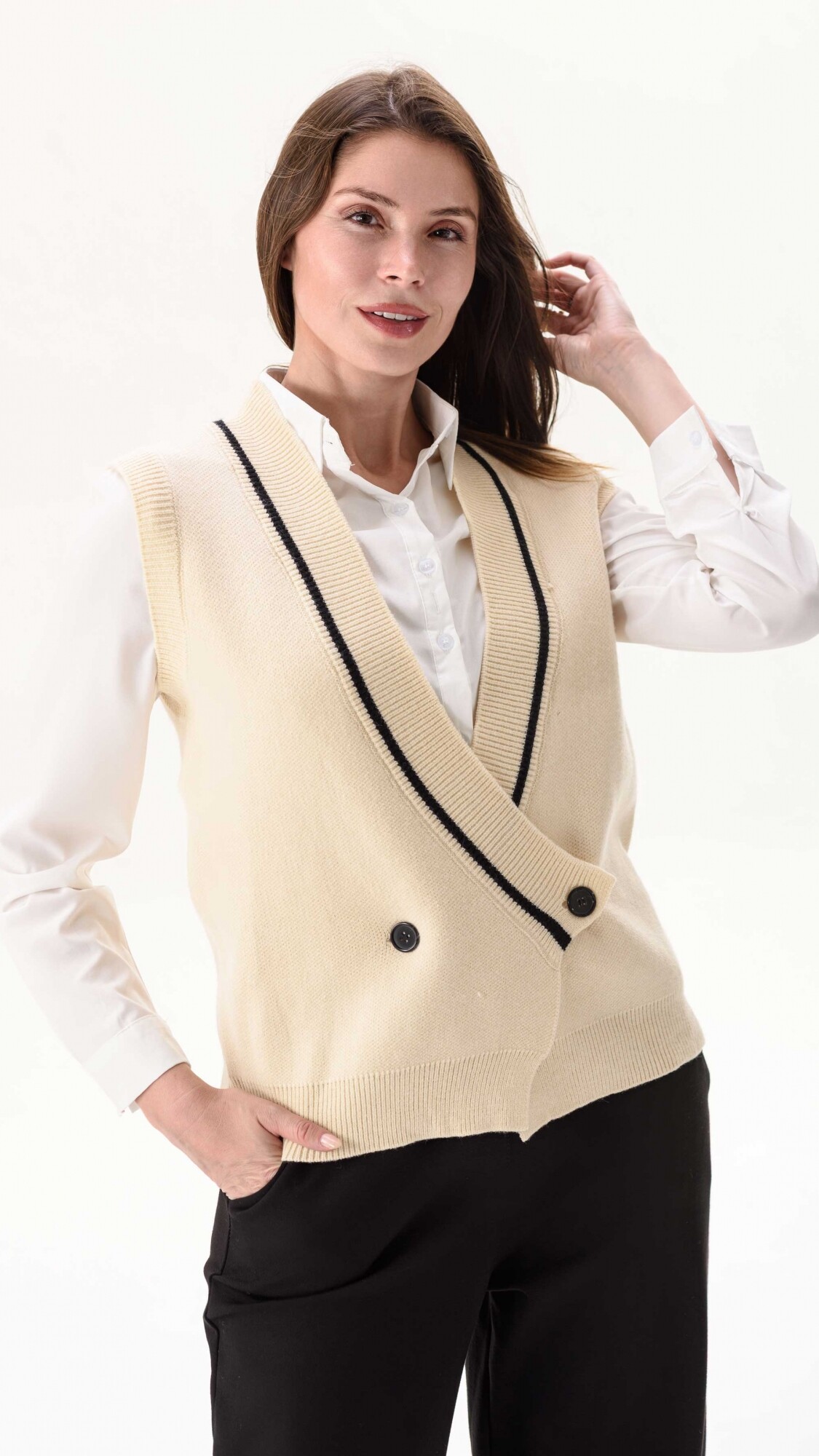 Camisa Esme Beige