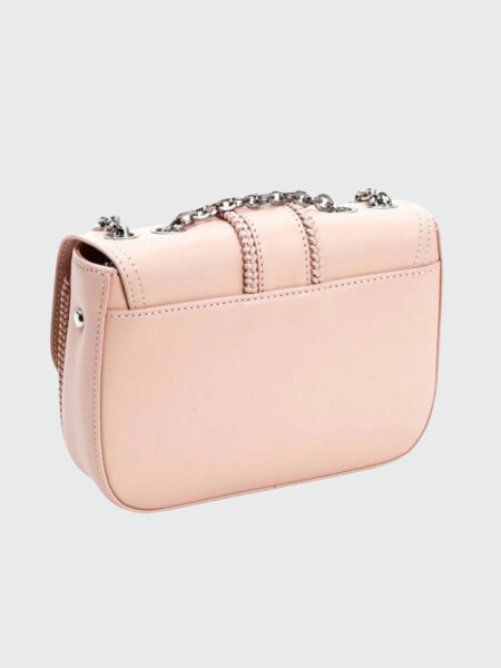 Longchamp -Cartera pequeña de cuero, Amazone Rosado