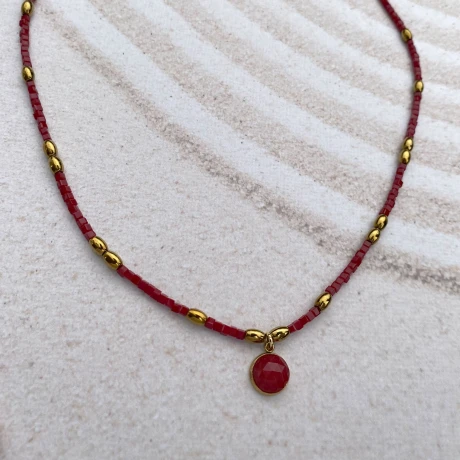 Collar FRESA en acero y cristales Collar FRESA en acero y cristales