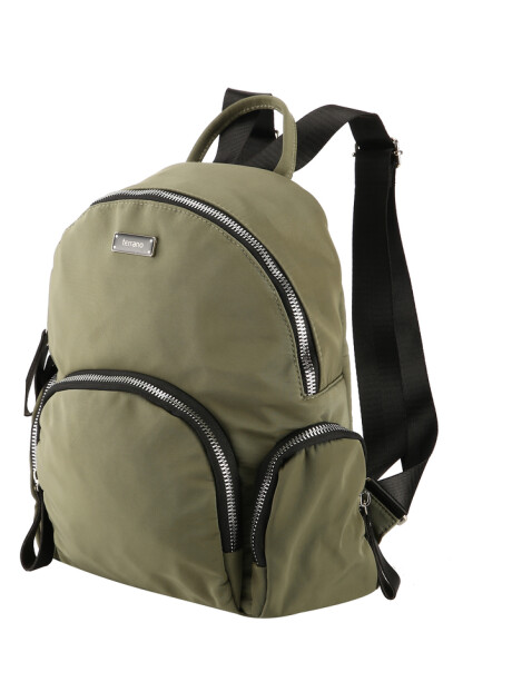 Mochila Lona Basic Verde Militar