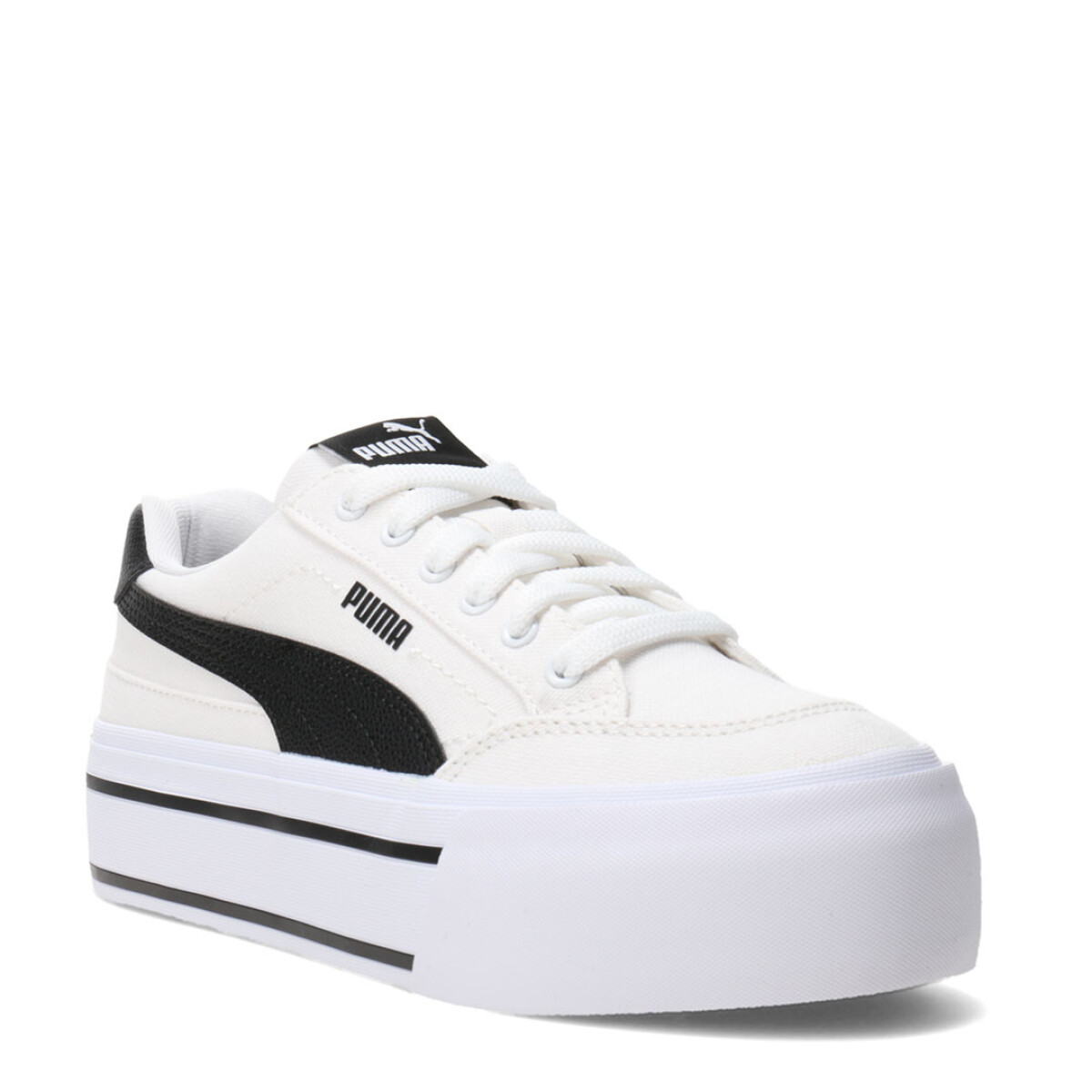 Championes de Mujer Puma Court Classic Vulc Fs Plataforma Puma - Blanco - Negro 