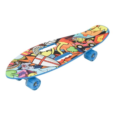 Skate Longboard Patineta Ruedas Siliciona Trucks Aluminio Color Variante Azul