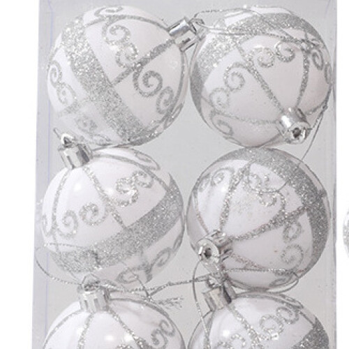 Esferas navideñas Plateado