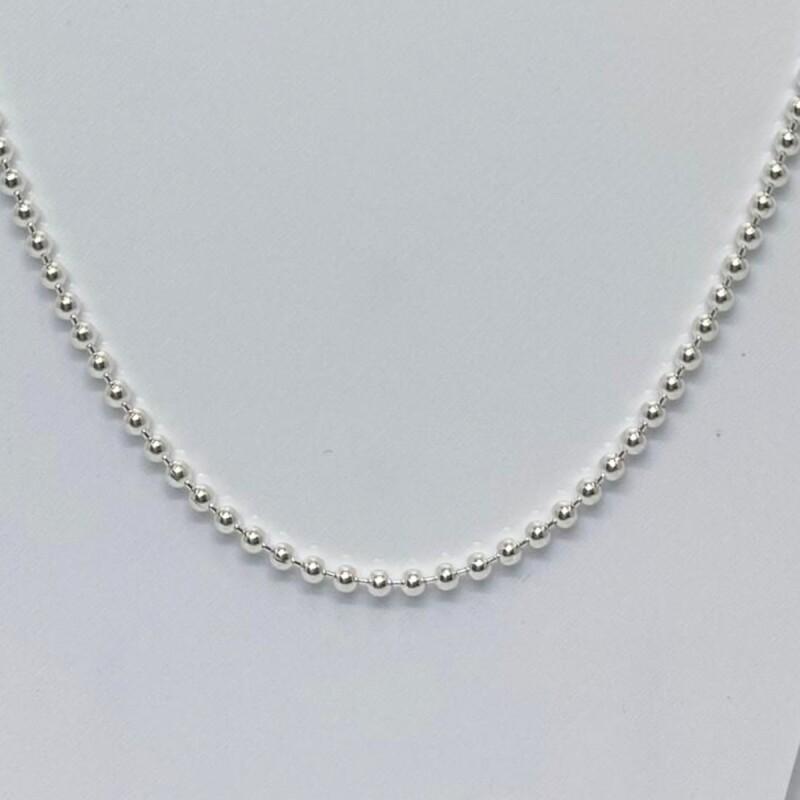 CADENA DE PLATA TIPO BOLA L8dpp-200-60-x3