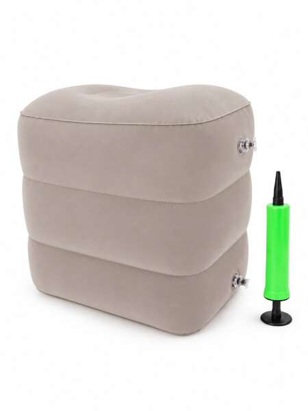 ALMOHADA INFLABLE P/ VIAJE GRIS