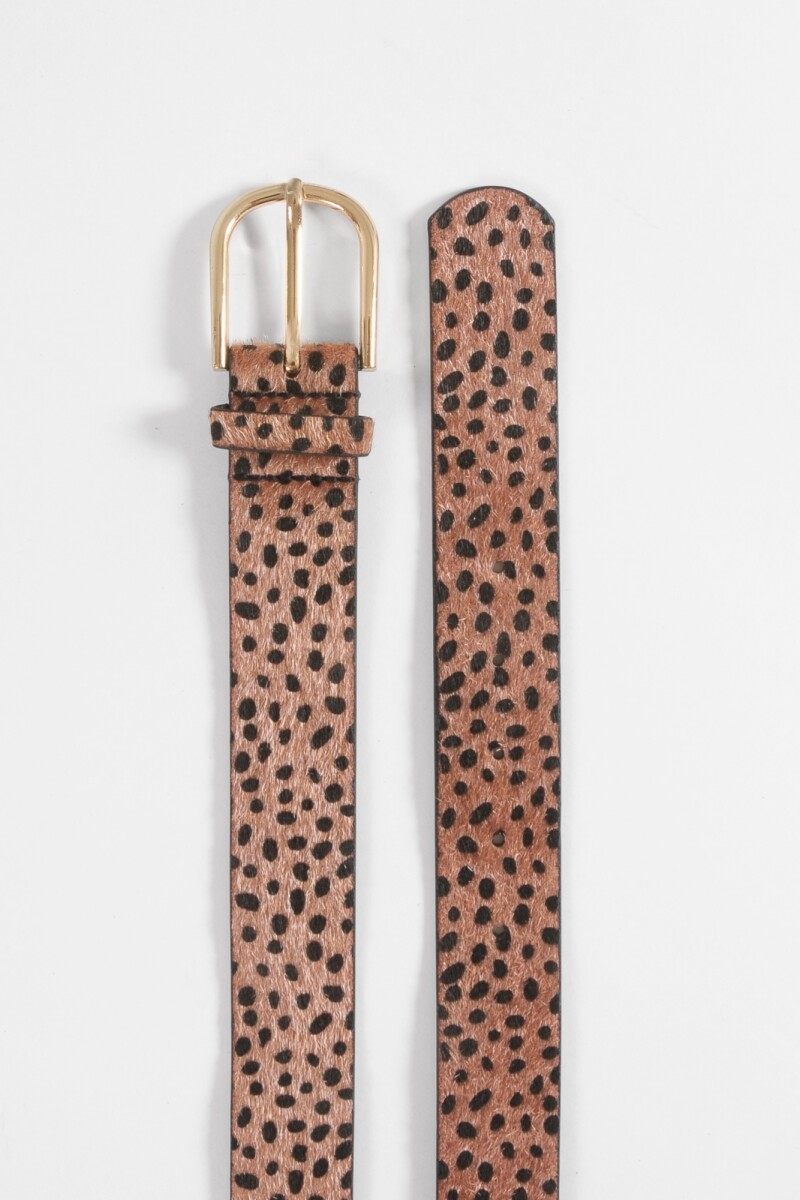 Cinturón pelo animal print animal print