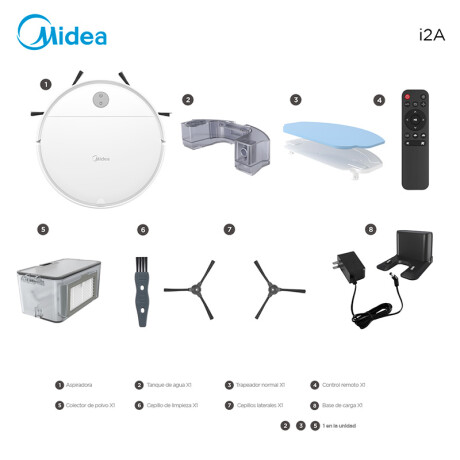 Aspiradora Robot Midea Blanca I2A