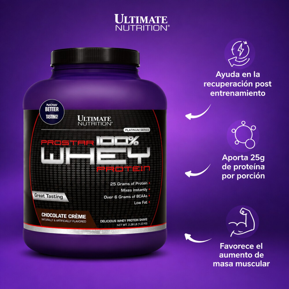 Prostar 100% Whey Protein Chocolate 5 lbs | Ultimate Nutrition Prostar 100% Whey Protein Chocolate 5 lbs | Ultimate Nutrition