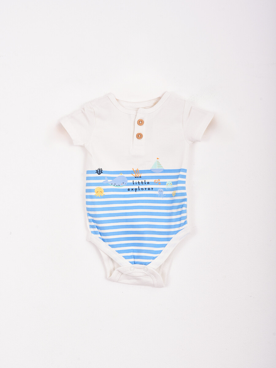 BODY Y SHORT CONJUNTO - CELESTE 