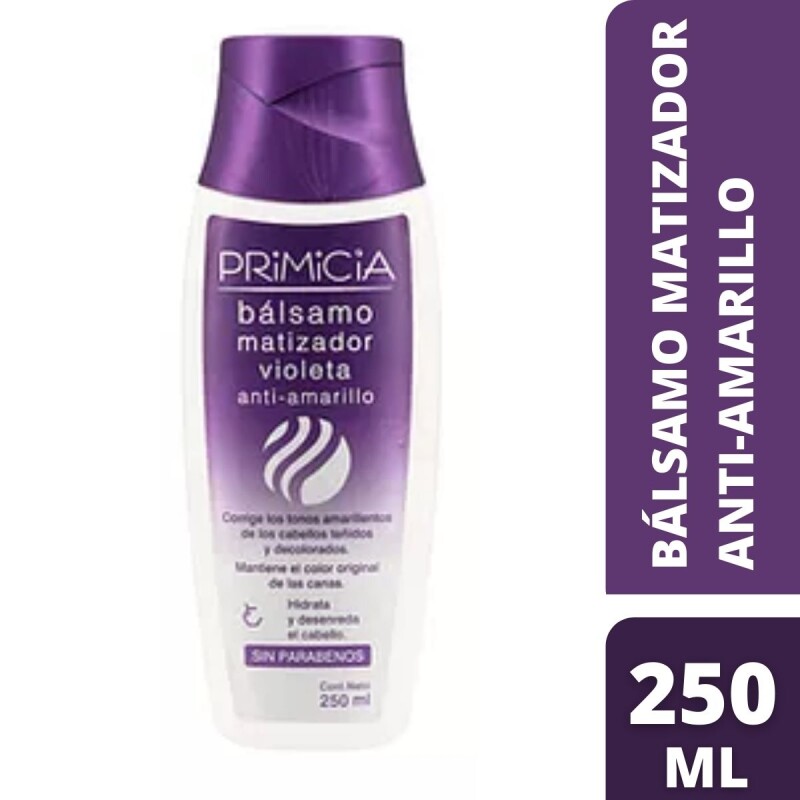 Bálsamo Primicia Matizador Violeta Anti-Amarillo 250 ML Bálsamo Primicia Matizador Violeta Anti-Amarillo 250 ML