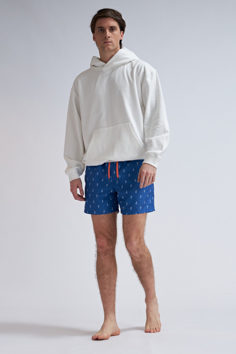 Short de baño - Arabescos - Azul 